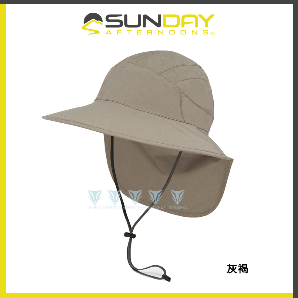 Sunday Afternoons 抗UV防水透氣護頸帽 灰褐 Ultra Adventure Storm Hat