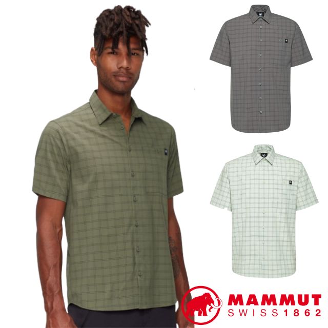 【MAMMUT 長毛象】男 Lenni Shirt AF 輕量環保快乾短袖襯衫/1015-01660