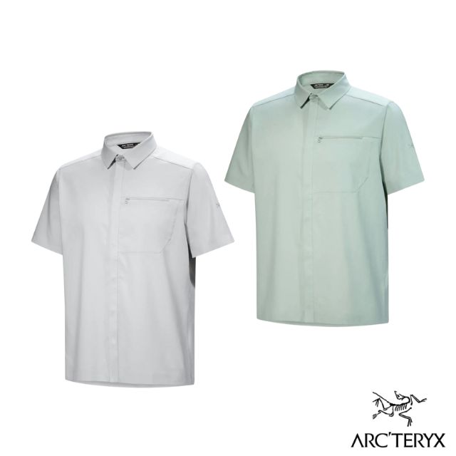【ARCTERYX 始祖鳥】男 Skyline 抗UV彈性防皺快乾短袖襯衫.排汗上衣/X000007436