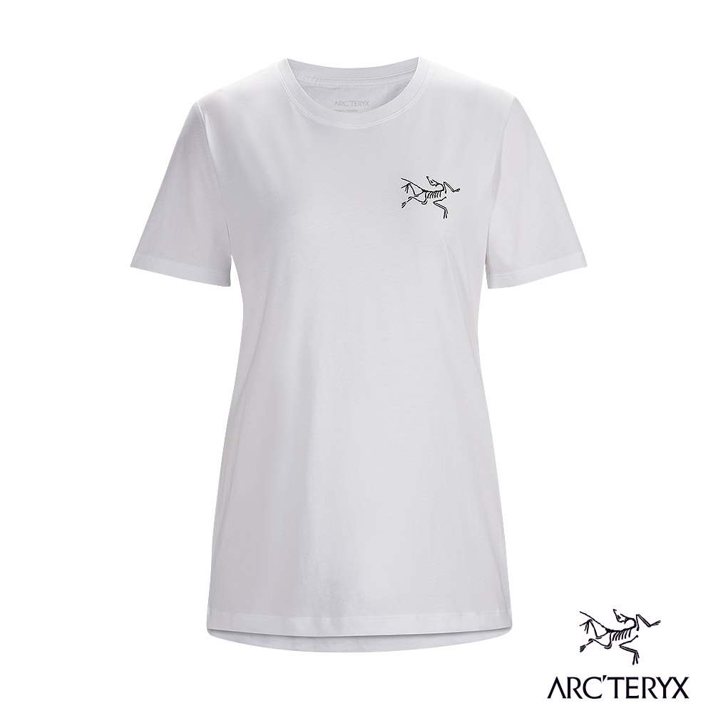 Arcteryx 始祖鳥 女 24系列 Emblem 百分百有機棉 短袖休閒Tee 白