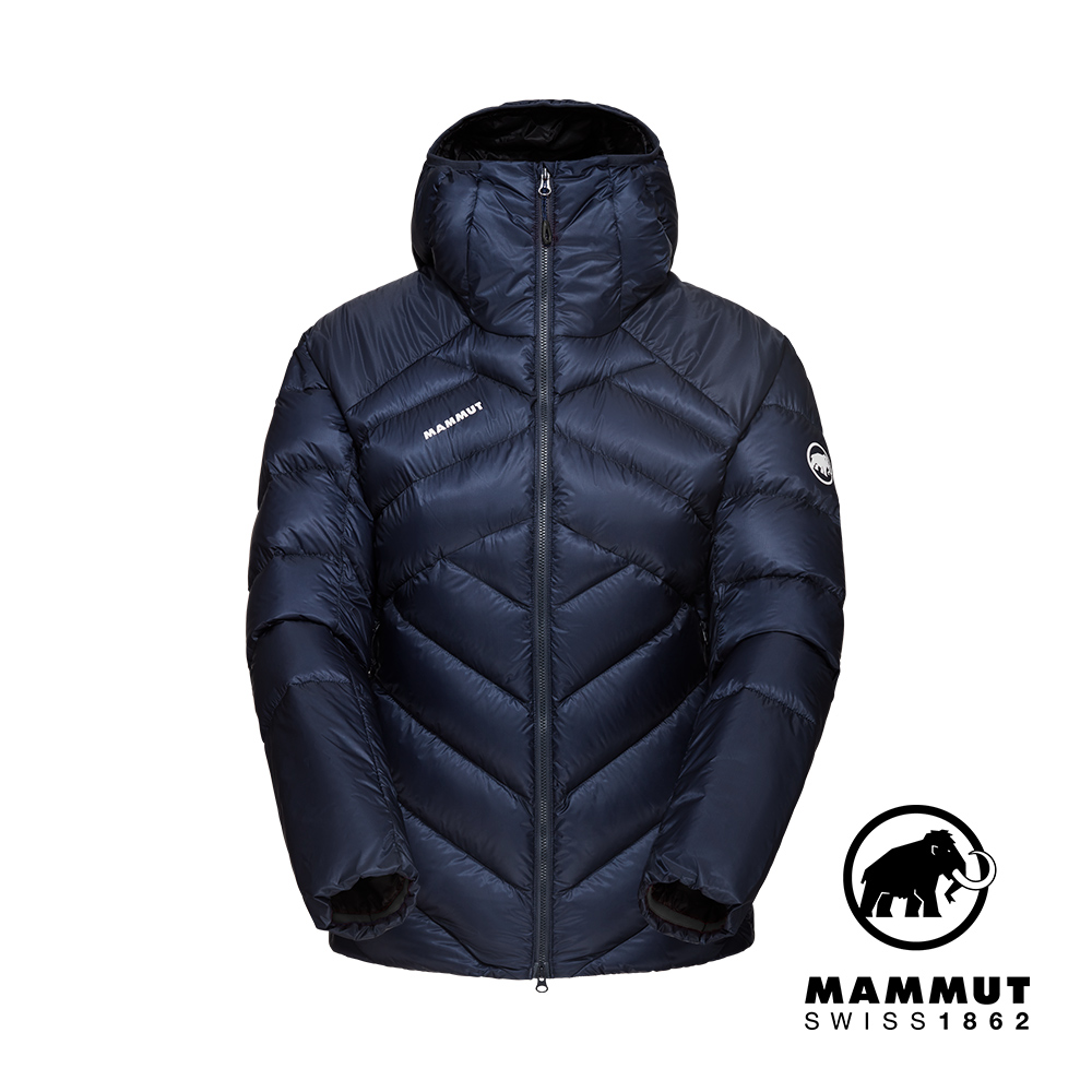 【Mammut 長毛象】Taiss IN Hooded Jacket W 防風防潑水羽絨外套 海洋藍/黑 女款 #1013-03290