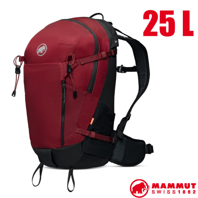 【MAMMUT 長毛象】女 MA Lithium 25 輕量登山健行攀登背包25L_2530-00730-3734 緋紅/黑