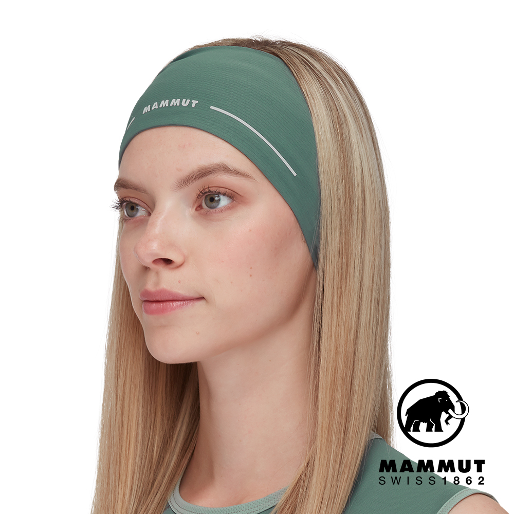 【Mammut 長毛象】Aenergy Light Headband 機能輕量快乾頭帶 深玉石綠 #1191-01640