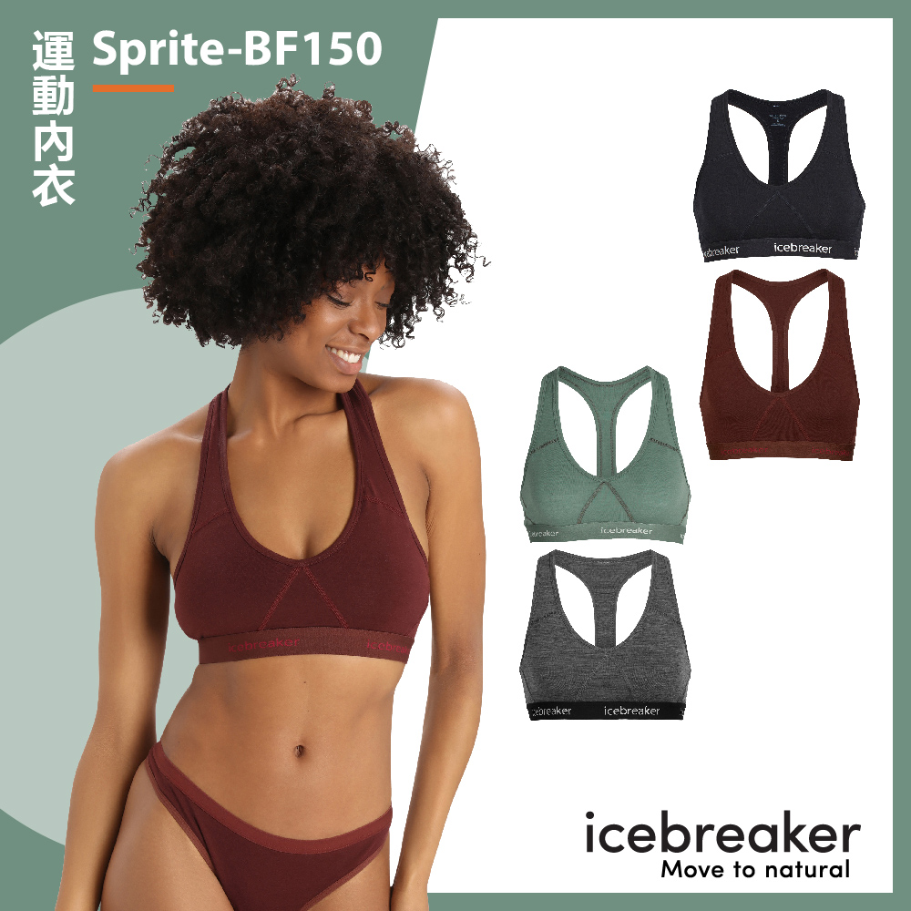 【Icebreaker】運動內衣 女 Sprite-BF150(美麗諾羊毛/登山/健行/運動)