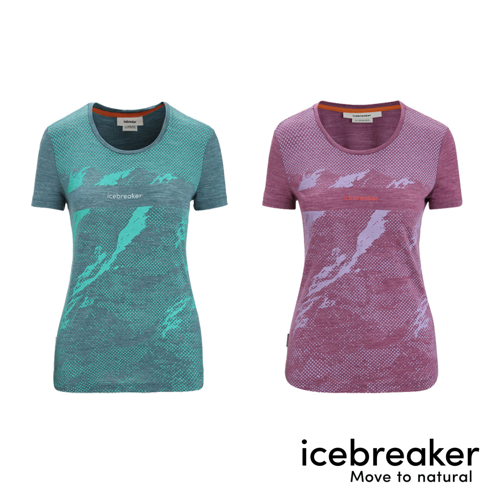【Icebreaker】女 Sphere II Cool-Lite™ 圓領短袖上衣(山徑野跑)-AD150