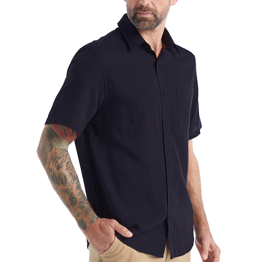 【紐西蘭Icebreaker】男 Steveston Cool-Lite™ 短袖口袋襯衫-JN120