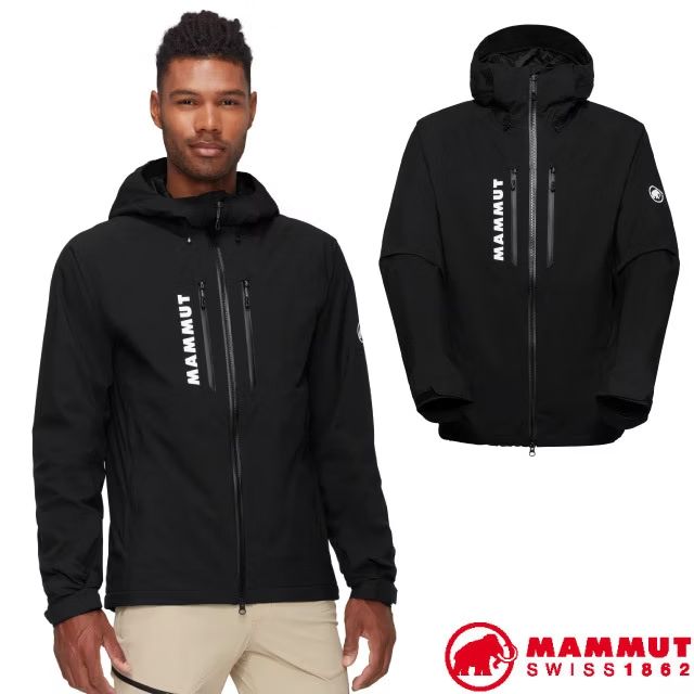 【MAMMUT 長毛象】男 Freeflight HS Thermo 輕量保暖防風防水連帽軟殼外套/1010-30960