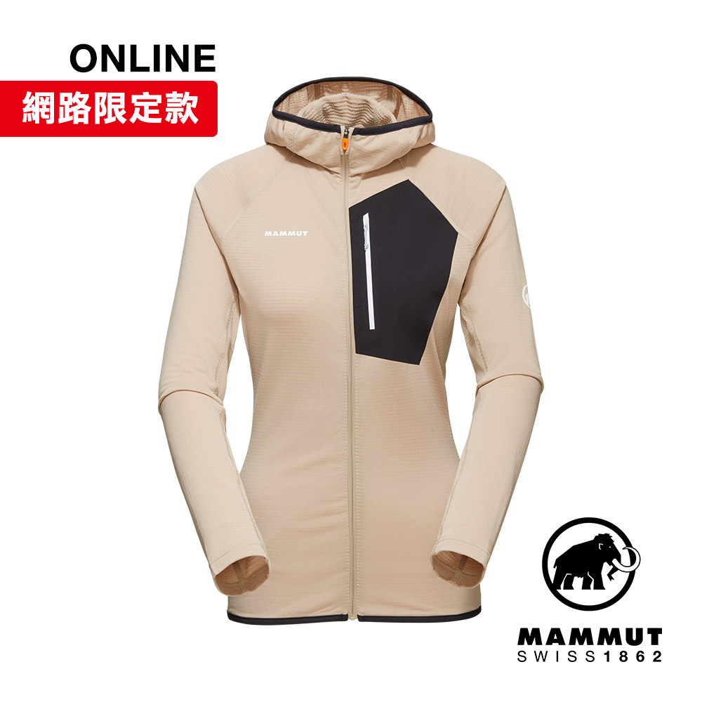 【Mammut 長毛象】Aenergy Light ML Hooded JK超輕量保暖連帽外套 薩凡納褐/黑 女#1014-05550