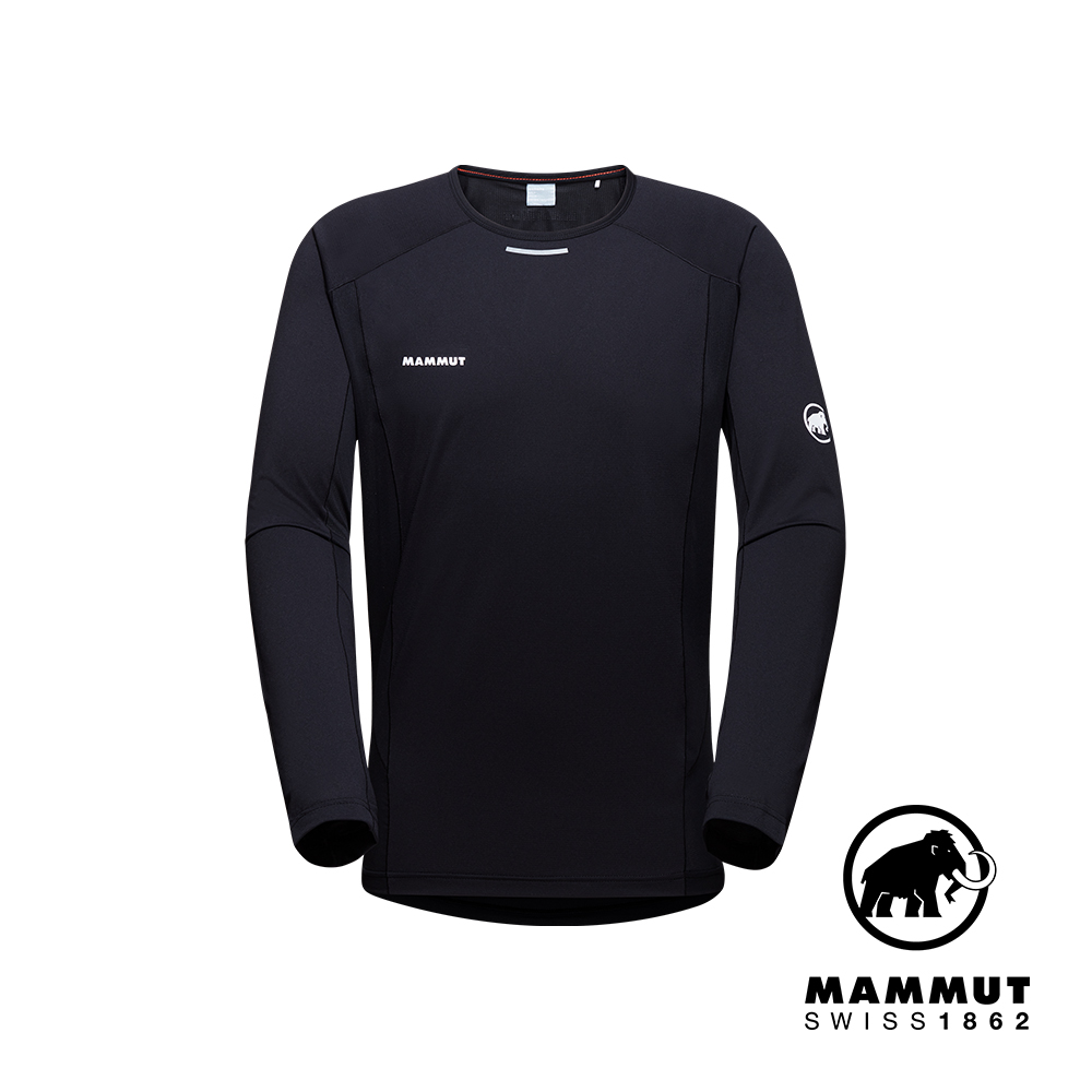 【Mammut 長毛象】Aenergy FL Longsleeve Men 輕量抗菌長袖排汗衣 黑色 男款 #1016-01370