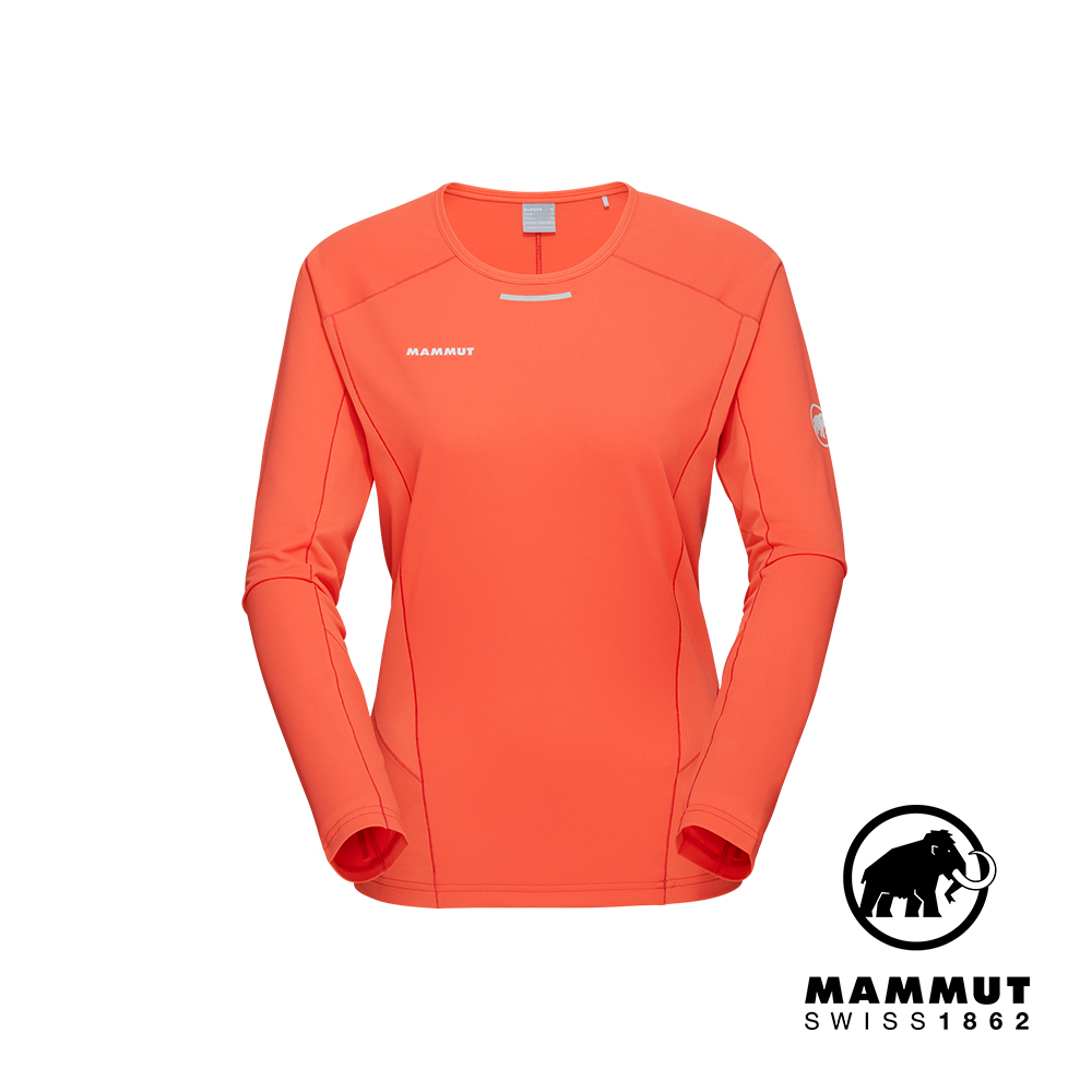 【Mammut 長毛象】Aenergy FL Longsleeve W 輕量抗菌長袖排汗衣 蜜桃粉 女款 #1016-01380