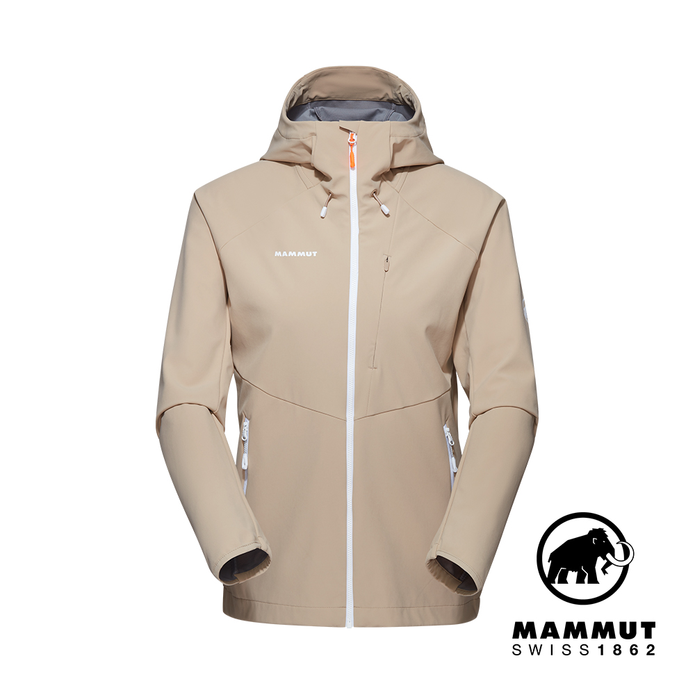 【Mammut 長毛象】Ultimate Comfort SO Hooded 經典軟殼連帽外套 薩凡納褐 女款 #1011-01960