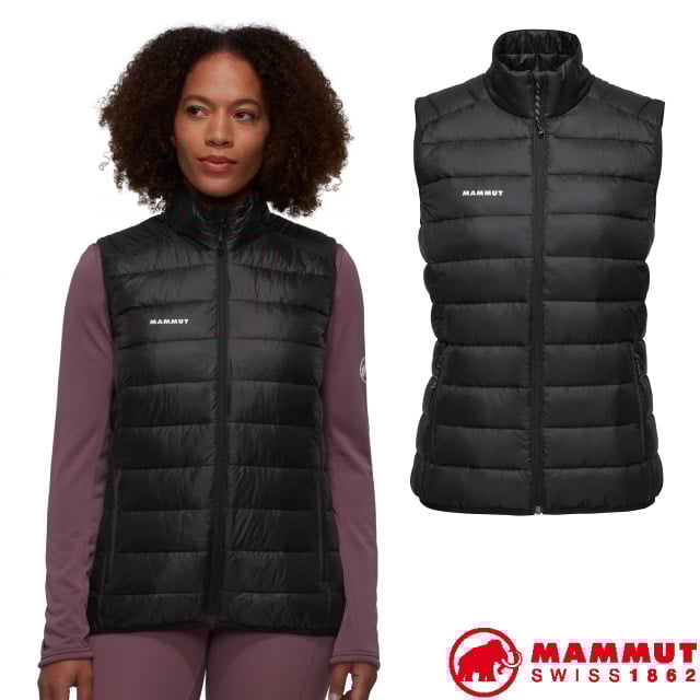 【MAMMUT 長毛象】女 Crag IN Vest 保暖化纖填充立領背心/1013-03460-0001 黑