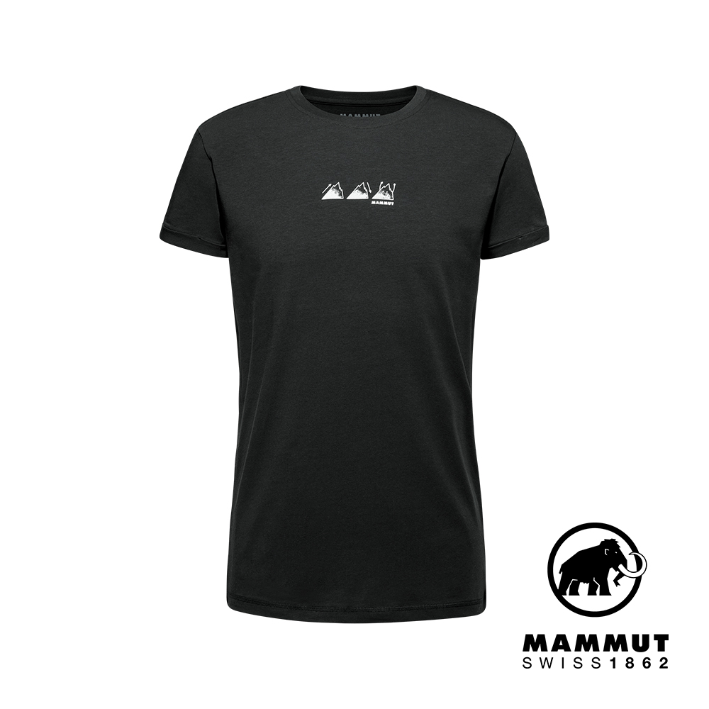 【Mammut 長毛象】Mammut Seon T-Shirt Playground 機能有機棉短袖T恤 男款 黑色 #1017-06230
