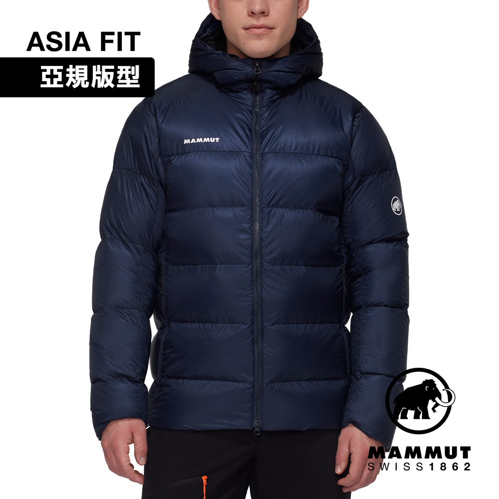 【Mammut 長毛象】Taiss ProINHooded Jkt AF 專業防潑水羽絨外套 海洋藍/黑 男款 #1013-03300
