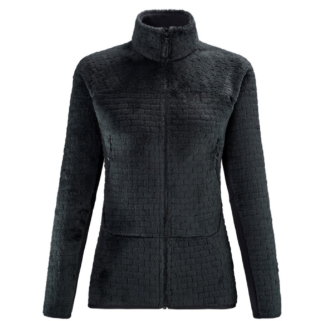 法國【MILLET】女 保暖刷毛外套 黑(MIV88530247)