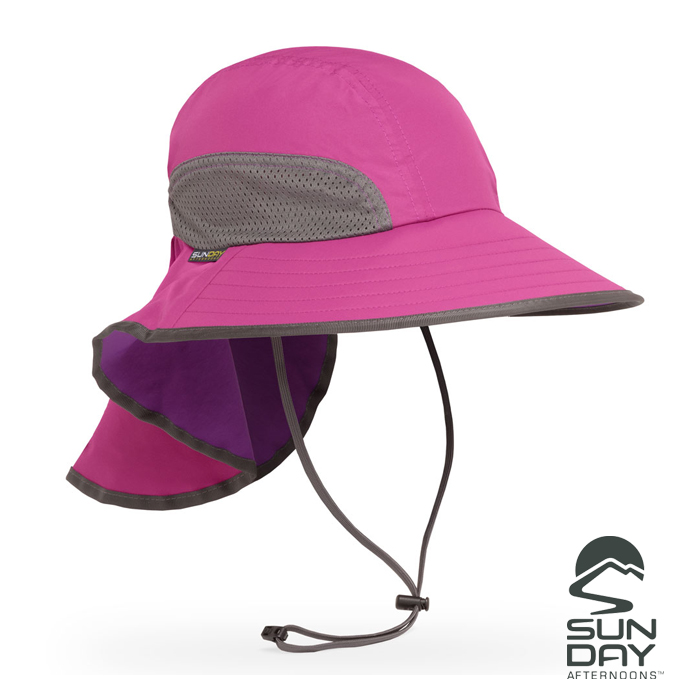 【SUNDAY AFTERNOONS】抗UV防潑透氣護頸探險家帽 Adventure(紫紅)_2A01001B-403