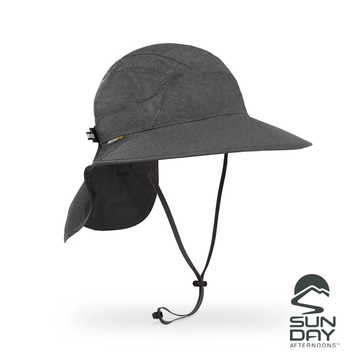 【SUNDAY AFTERNOONS】抗UV防水透氣護頸帽 Ultra Adventure Storm Hat(暗夜黑)_3A01558B