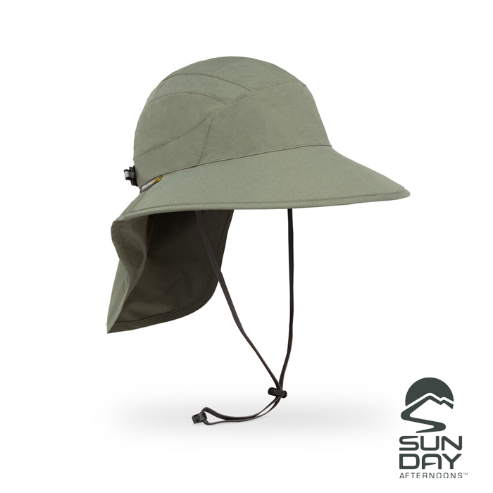 【SUNDAY AFTERNOONS】抗UV防水透氣護頸帽 Ultra Adventure Storm Hat(松樹綠)_3A01558B