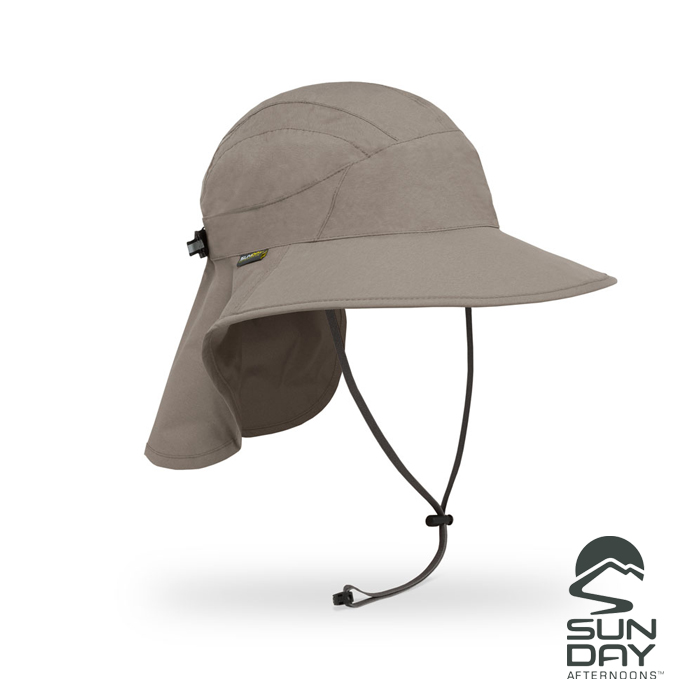 【SUNDAY AFTERNOONS】抗UV防水透氣護頸帽 Ultra Adventure Storm Hat(灰褐)_3A01558B