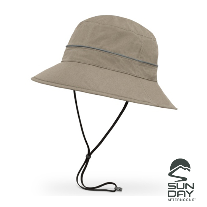 【SUNDAY AFTERNOONS】抗UV防水透氣圓桶帽 Ultra Storm Bucket Hat(灰褐)_3A03756B