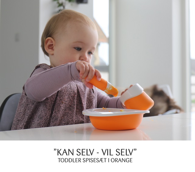 Fabricators Toddler 北歐嬰兒餐具超值整套裝（柳橙橘） - 丹麥製造