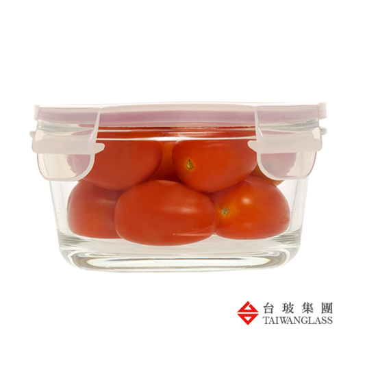 【台玻-食器】350ML 耐熱玻璃圓形保鮮盒