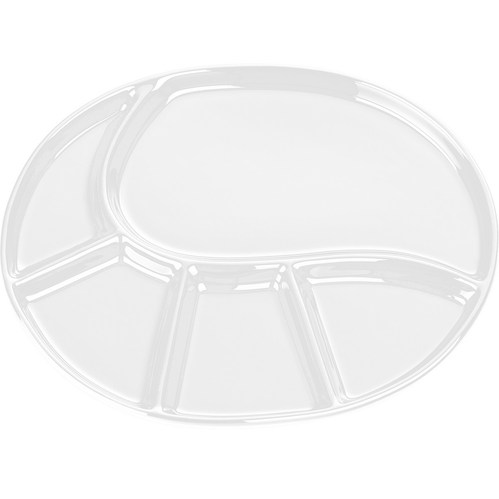 KELA 五格陶製餐盤(橢圓)