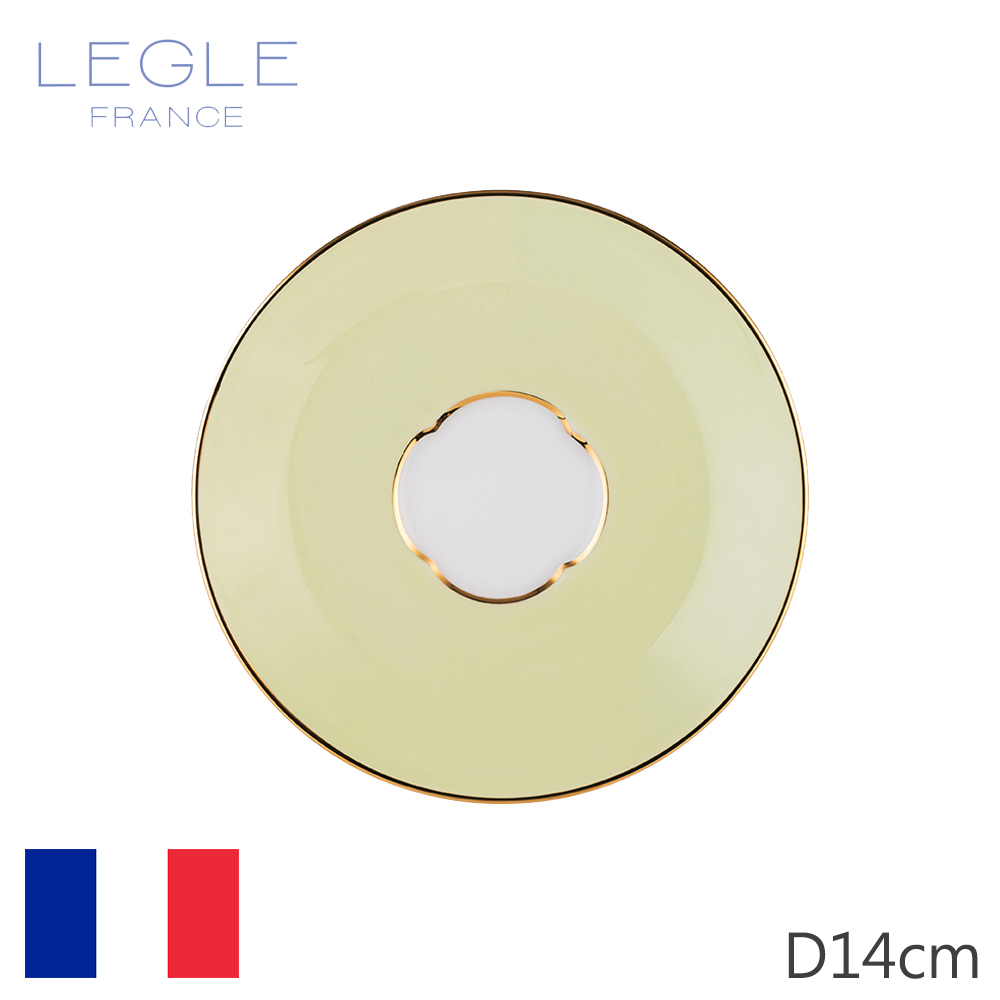 【LEGLE】法國如意茶杯底碟-D14cm-蘋果綠
