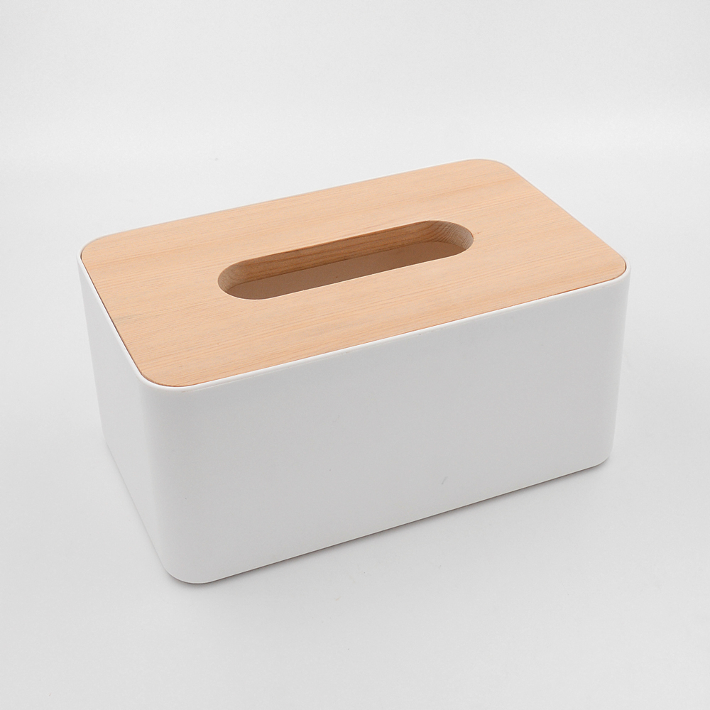 台灣檜木蓋式面紙盒