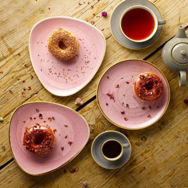 英國CHURCHiLL-STONECAST點藏系列-粉紅餐具餐具三入組