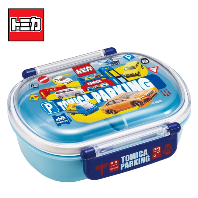 【日本正版】TOMICA 單層便當盒 日本製 360ml 分隔便當盒 可微波飯盒 Skater - 658082