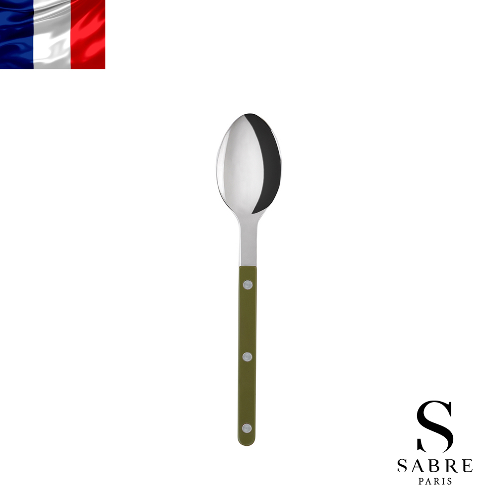 【Sabre Paris】Bistrot復古酒館純色系列-亮面茶匙-蕨綠
