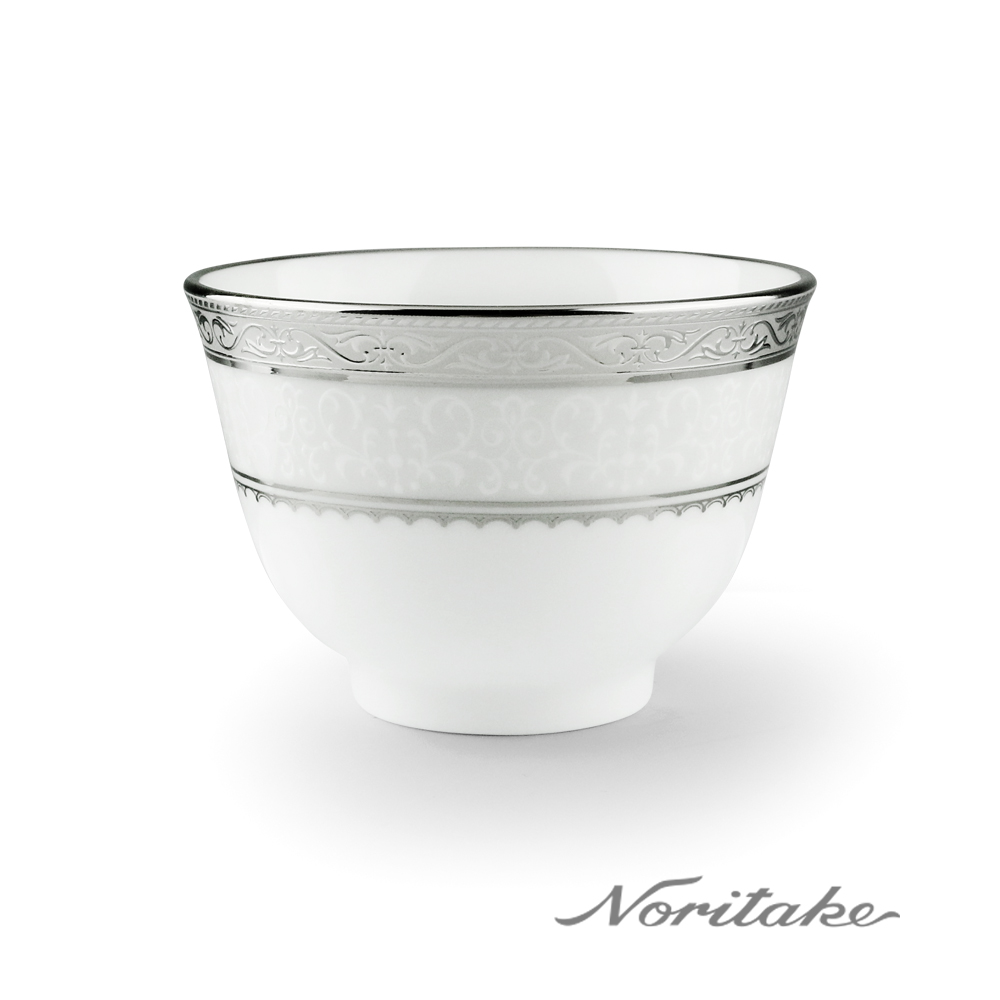 【Noritake】華麗年代茶杯-銀