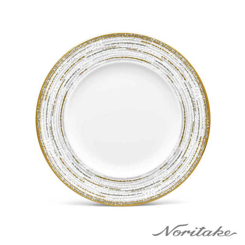 【Noritake】夏日金輪-西式圓盤24.5CM(骨瓷)