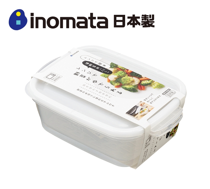 日本製【Inomata】微波爐蔬菜蒸盒 1,300mL