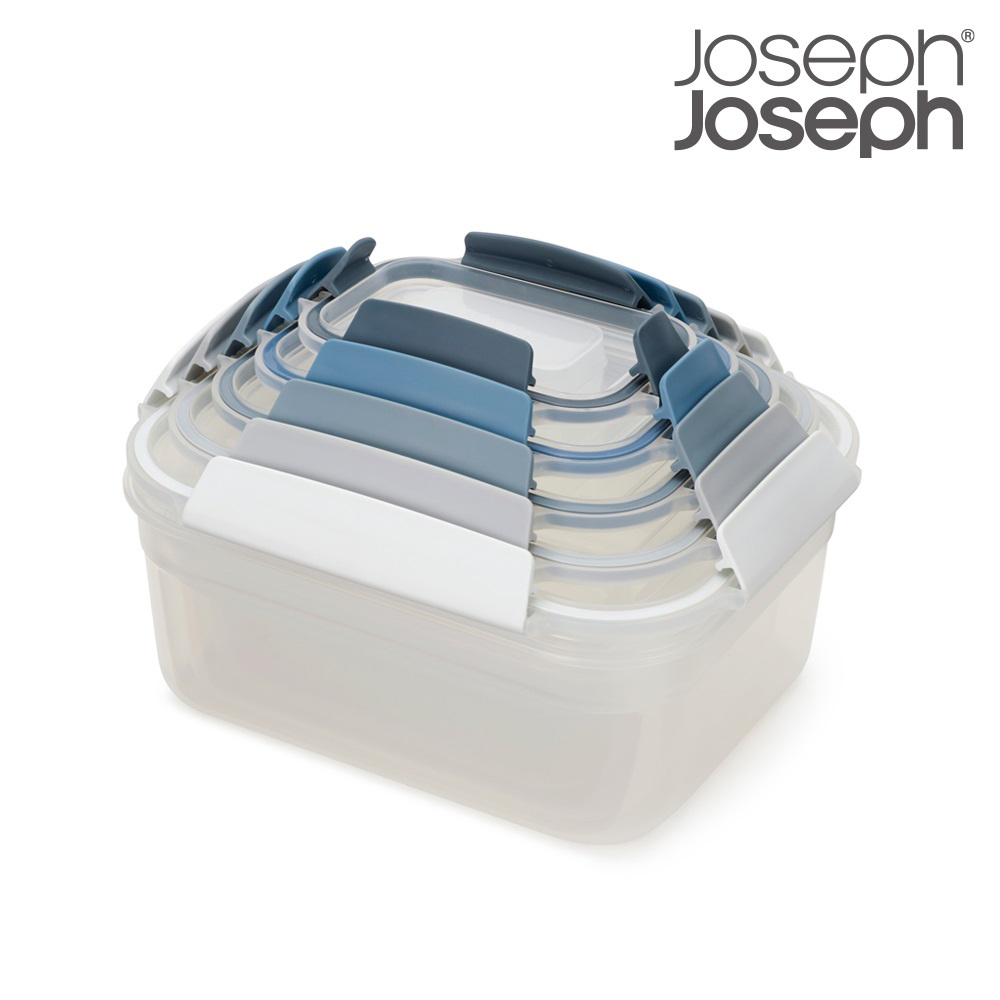【英國Joseph Joseph】 Nest系列 堆疊保鮮盒五件組-天空藍