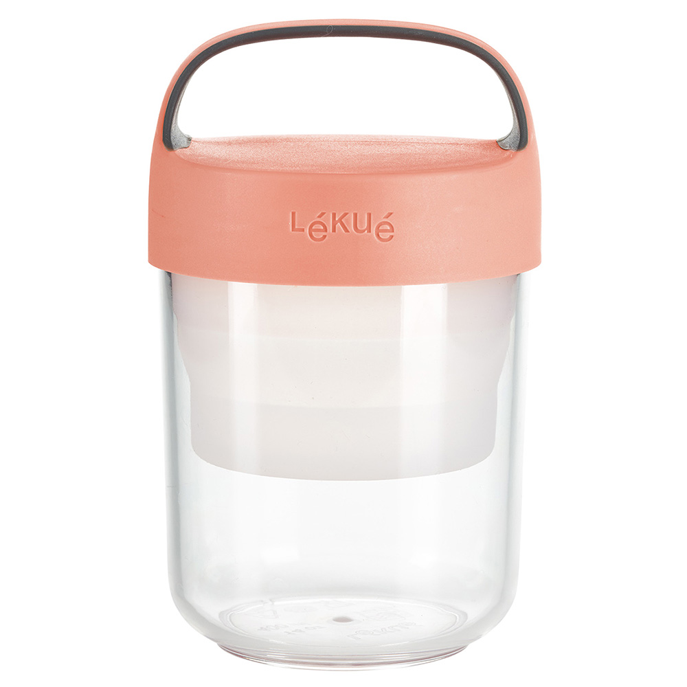 LEKUE 手提式便當盒(珊瑚橘400ml)