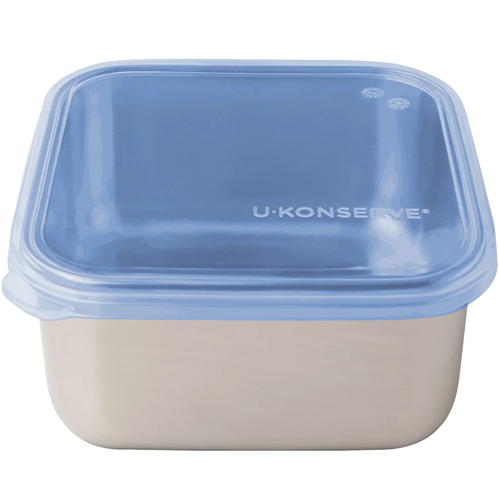 美國 U-Konserve 優康 經檢驗食品安全等級 304 不鏽鋼保鮮盒/便當盒 1500ml_宇宙藍_UKS002