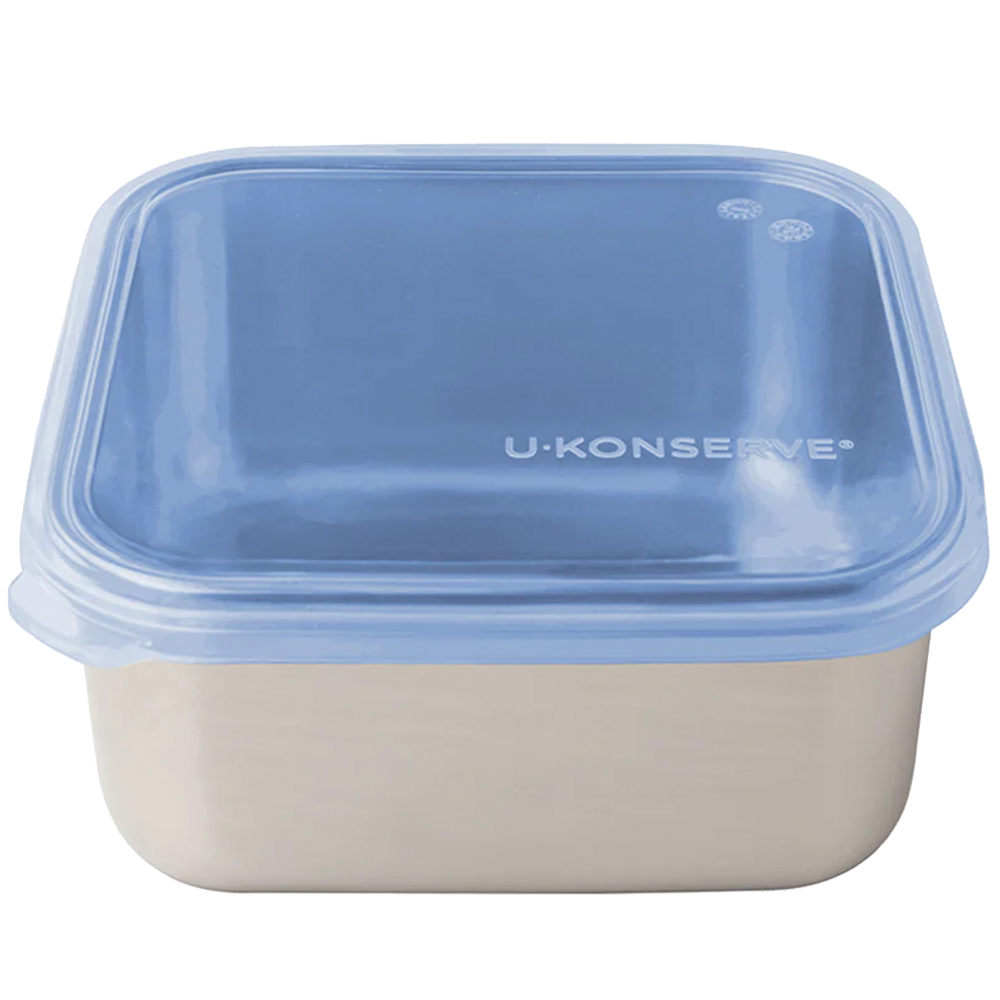 美國 U-Konserve 優康 經檢驗食品安全等級 304 不鏽鋼保鮮盒/便當盒 900ml_宇宙藍_UKS005