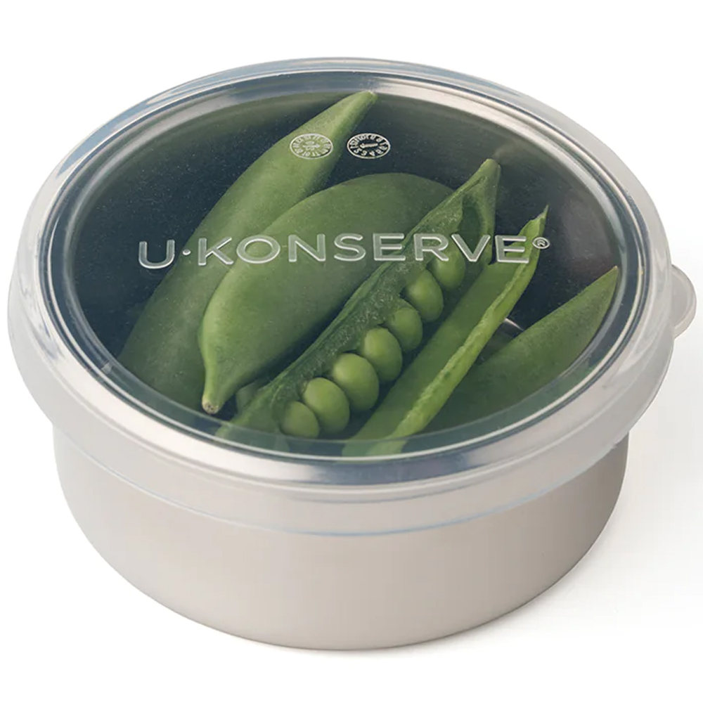 美國 U-Konserve 優康 經檢驗食品安全等級 304 不鏽鋼保鮮盒/儲存盒/便當盒 150ml 透明 UKC006