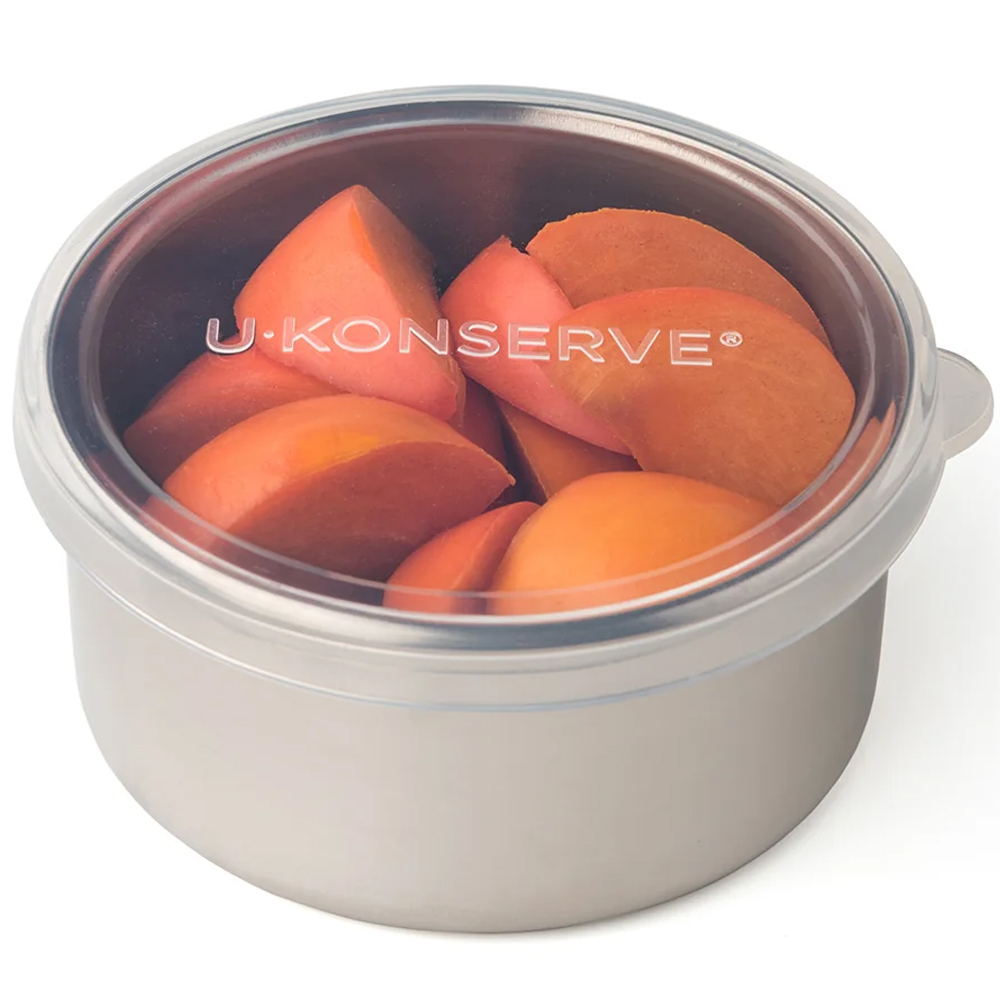 美國 U-Konserve 優康 經檢驗食品安全等級 304 不鏽鋼保鮮盒/儲存盒/便當盒 275ml 透明 UKC005