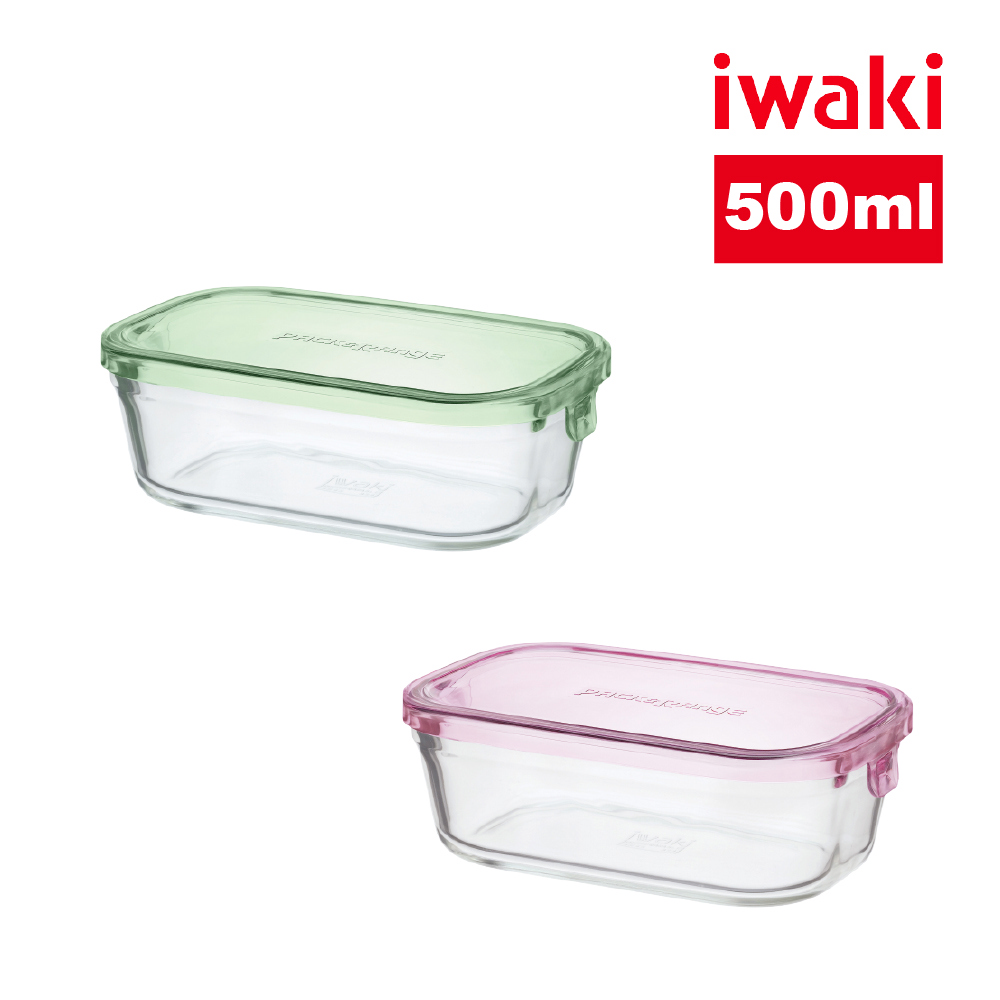 【iwaki】日本耐熱玻璃微波保鮮盒-500ml