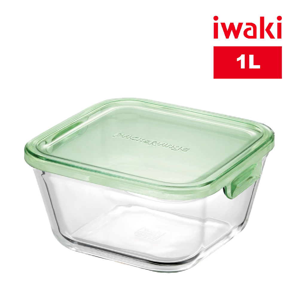 【iwaki】日本耐熱玻璃微波保鮮盒-1L