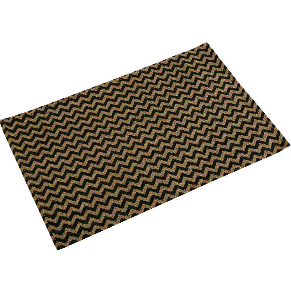VERSA 編織餐墊(黑折紋)