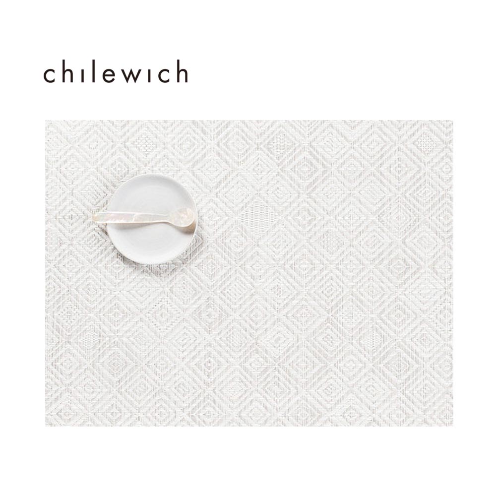 美國Chilewich矩形Mosaic系列餐墊36*48cm-灰白圖紋