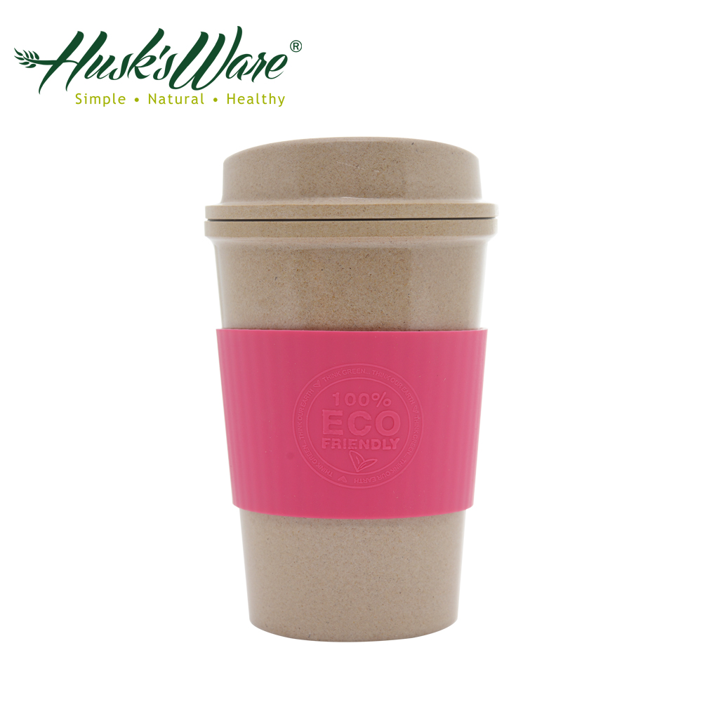 【美國Husk’s ware】第二代稻殼天然無毒環保咖啡隨行杯-紅色