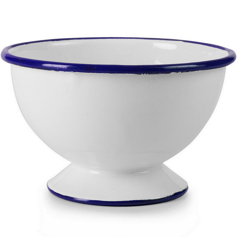 IBILI 高腳琺瑯餐碗(藍12cm)