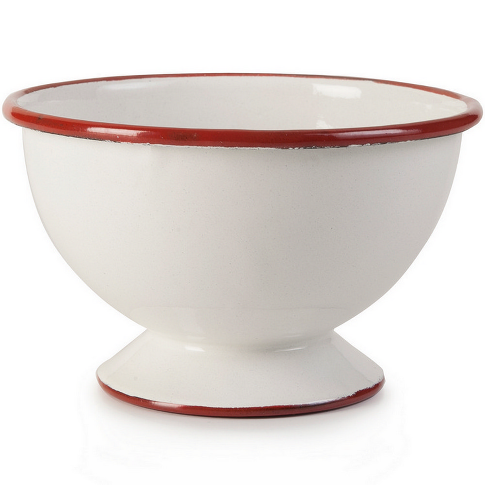 IBILI 高腳琺瑯餐碗(紅12cm)