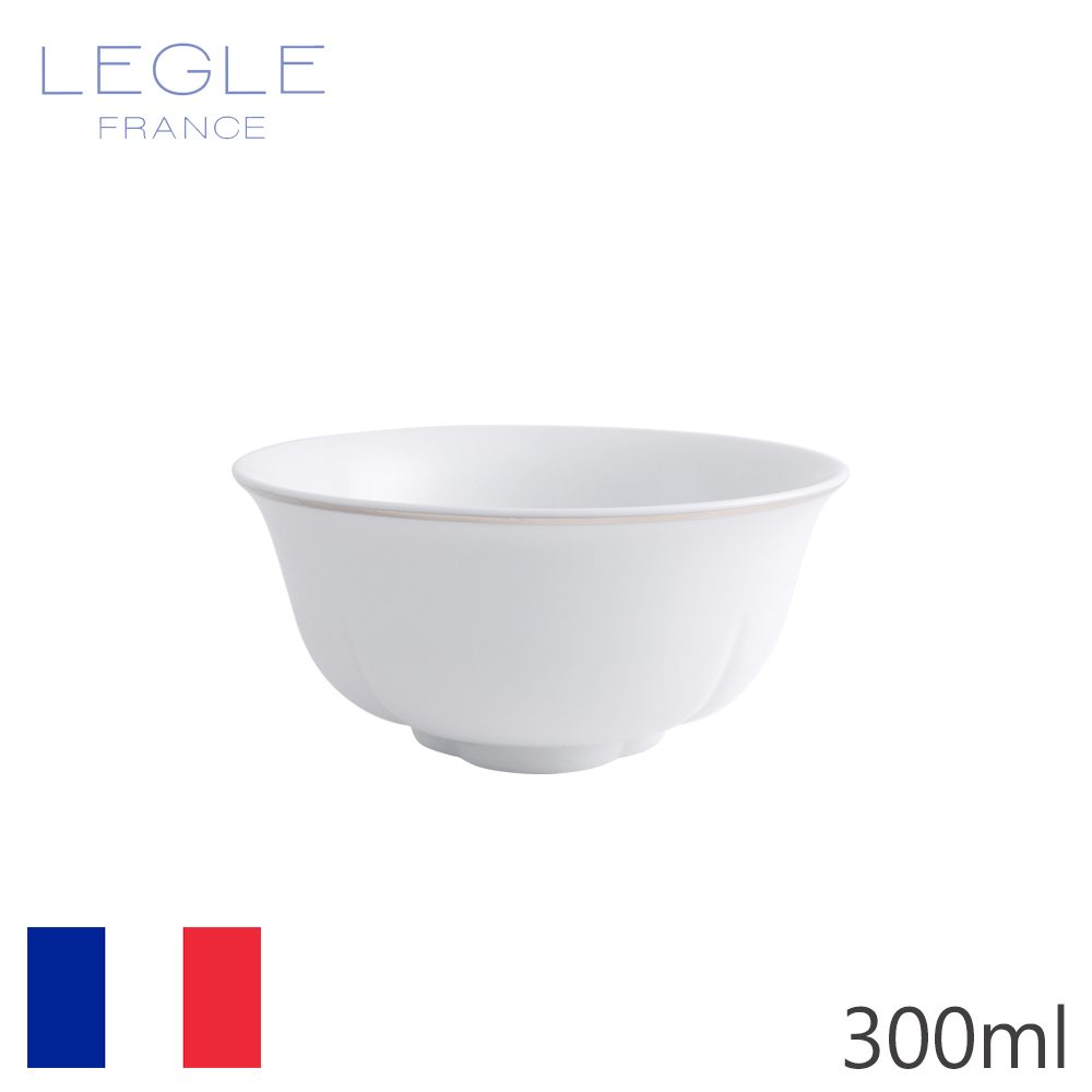 【LEGLE】法國如意飯碗-12cm-銀邊