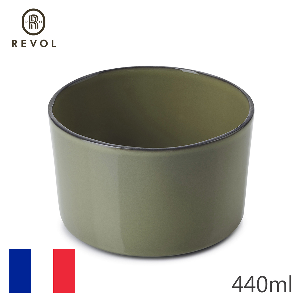 【REVOL】法國CRE沙拉碗D11cm-淺軍綠